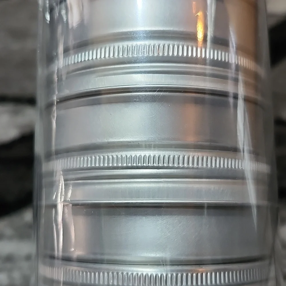 2-OUNCE ALUMINUM TIN ROUND STORAGE CONTAINERS 12 PACK